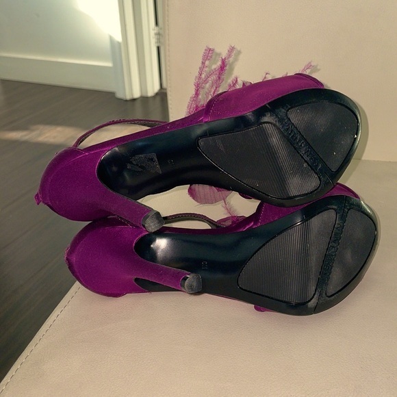 ⭐️ HOST PICK ⭐️ Nine West/Nordstrom’s Feather Heels purple size 6 LIKE NEW shoes - Picture 12 of 13
